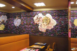 Illustration for article titled Tokyo Hamburger Restaurant Covered in AnimeÂ